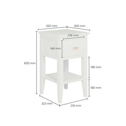 Chilworth Bedside Table - Grey