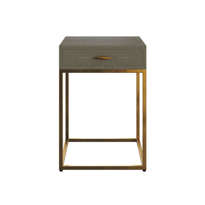 Hampton Bedside Table - Grey