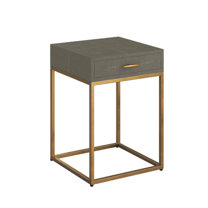 Hampton Bedside Table - Grey