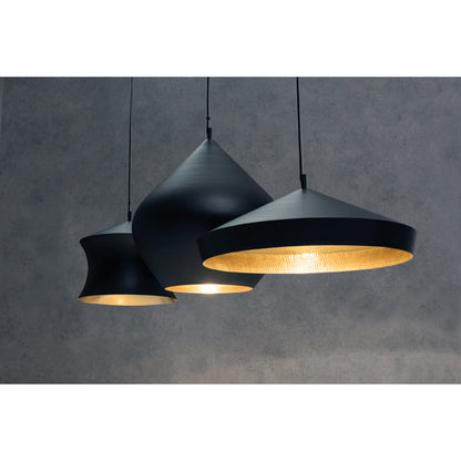 Beat Flat Pendant Light - Black