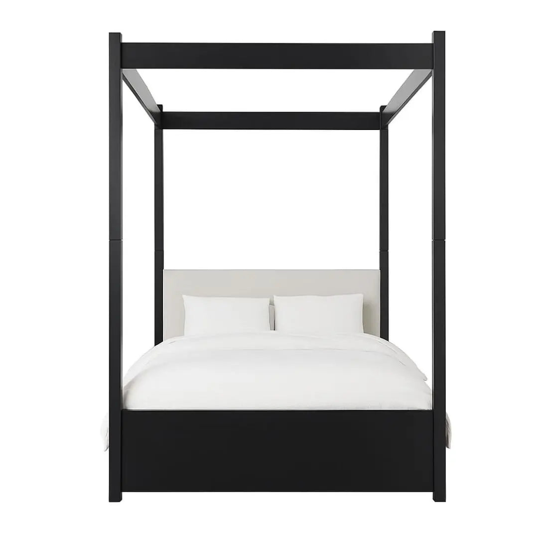 Blair Luxury Wooden Four Poster Bed -  Black
