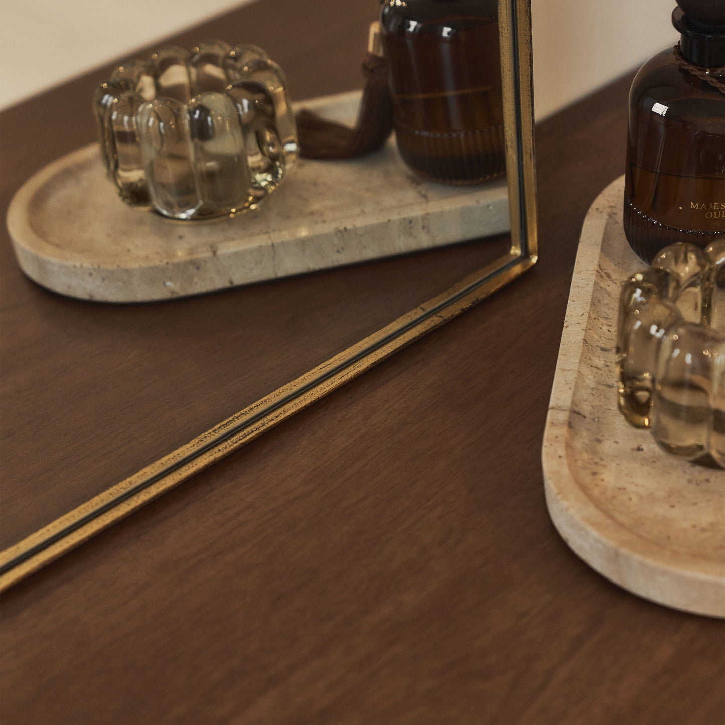 Bowness - Gold Contemporary Arched Metal Wall Mirror 90cm x 75cm