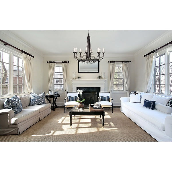 Carisbrooke 8 Light Chandelier - Black