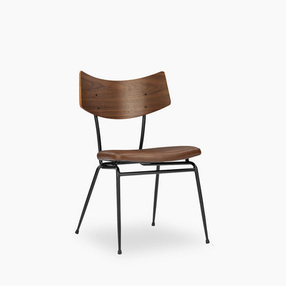 Phoenix Stackable Dining Chair | Vintage Tan Faux Leather & Black