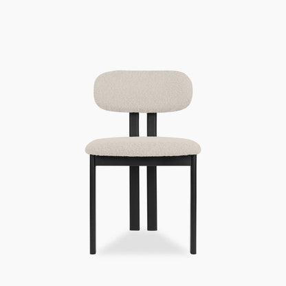 Arbor Dining Chair | Speckled Stone Sustainable Boucle & Black