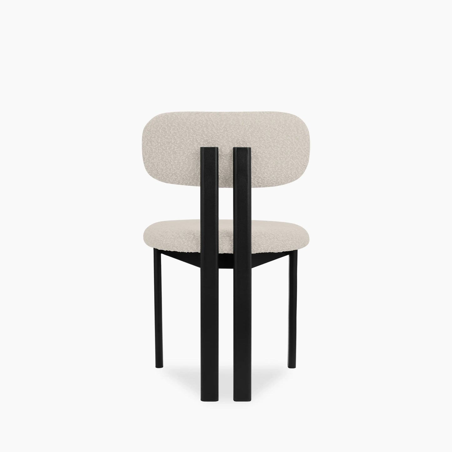Arbor Dining Chair | Speckled Stone Sustainable Boucle & Black