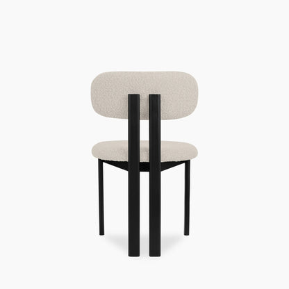 Arbor Dining Chair | Speckled Stone Sustainable Boucle & Black
