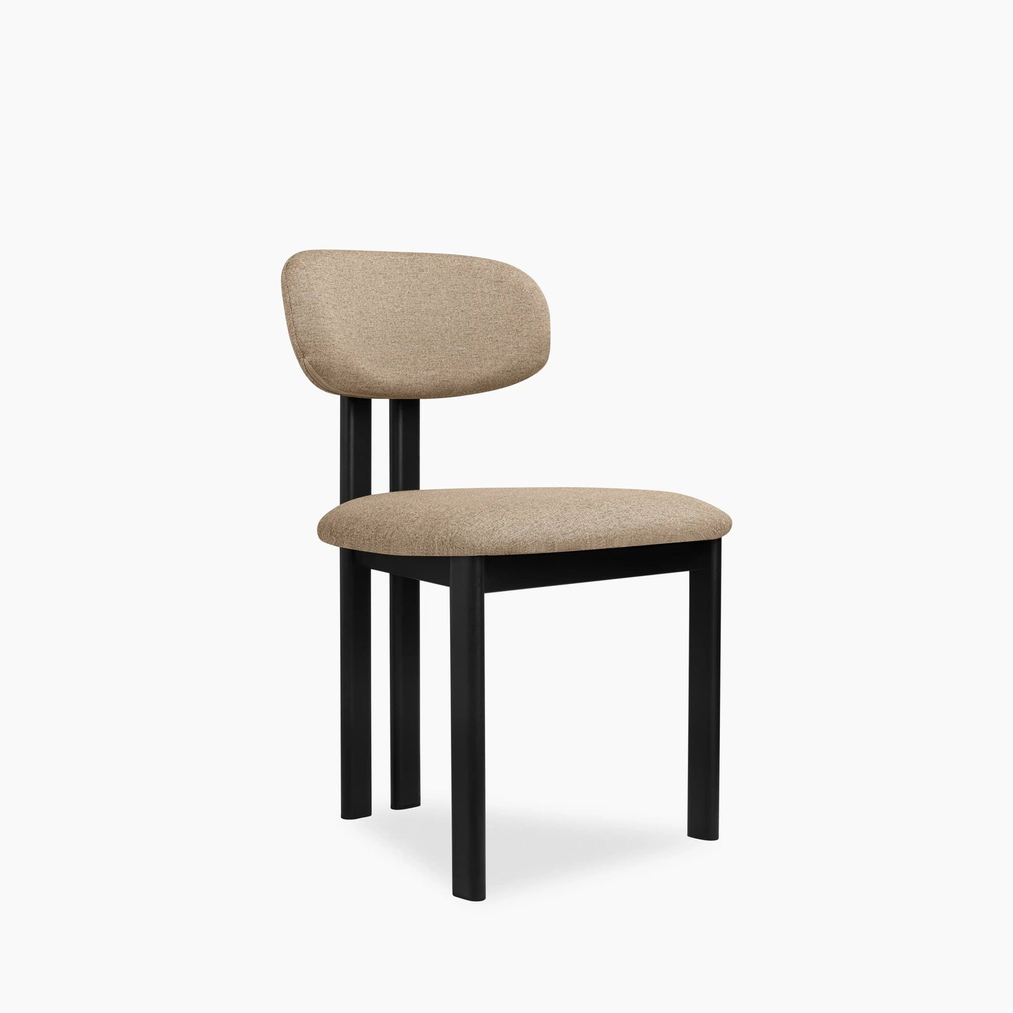 Arbor Dining Chair | Latte Sustainable Fabric & Black