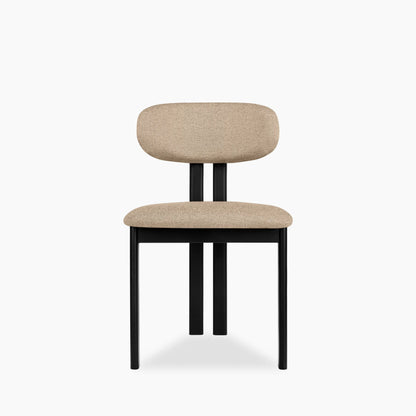 Arbor Dining Chair | Latte Sustainable Fabric & Black