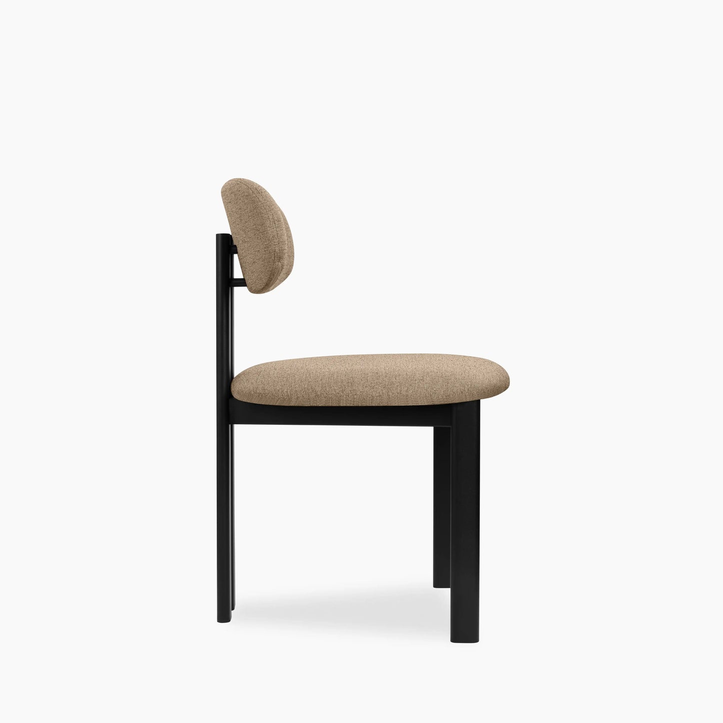 Arbor Dining Chair | Latte Sustainable Fabric & Black