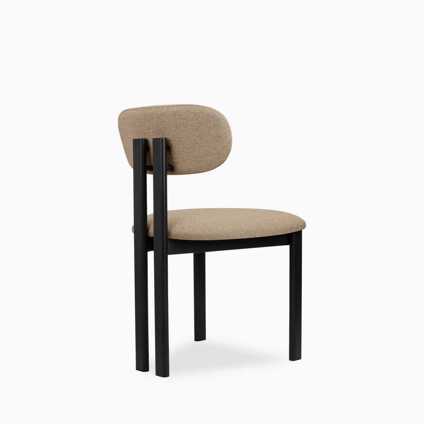Arbor Dining Chair | Latte Sustainable Fabric & Black