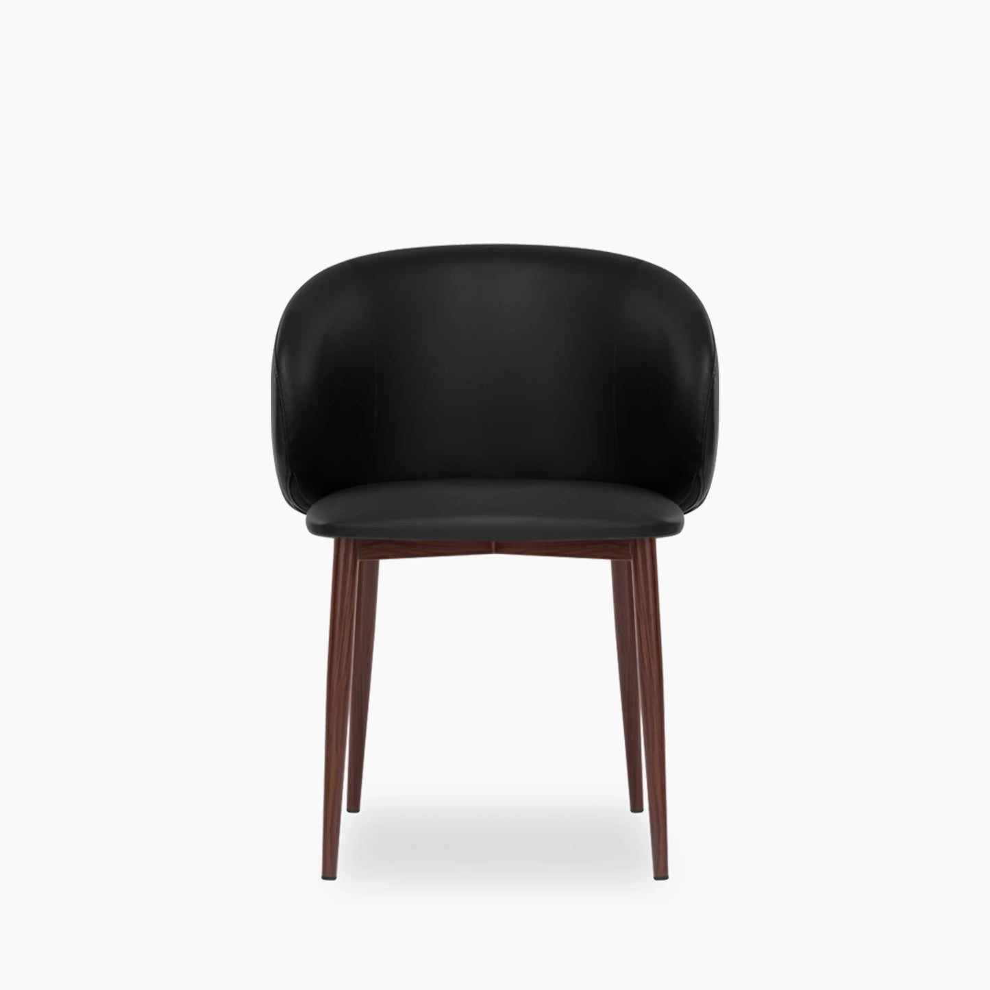 Cameron Dining Chair | Noir Black Faux Leather