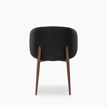 Cameron Dining Chair | Noir Black Faux Leather