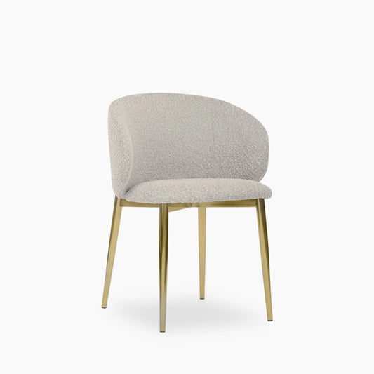 Cameron Dining Chair | Speckled Stone Sustainable Boucle
