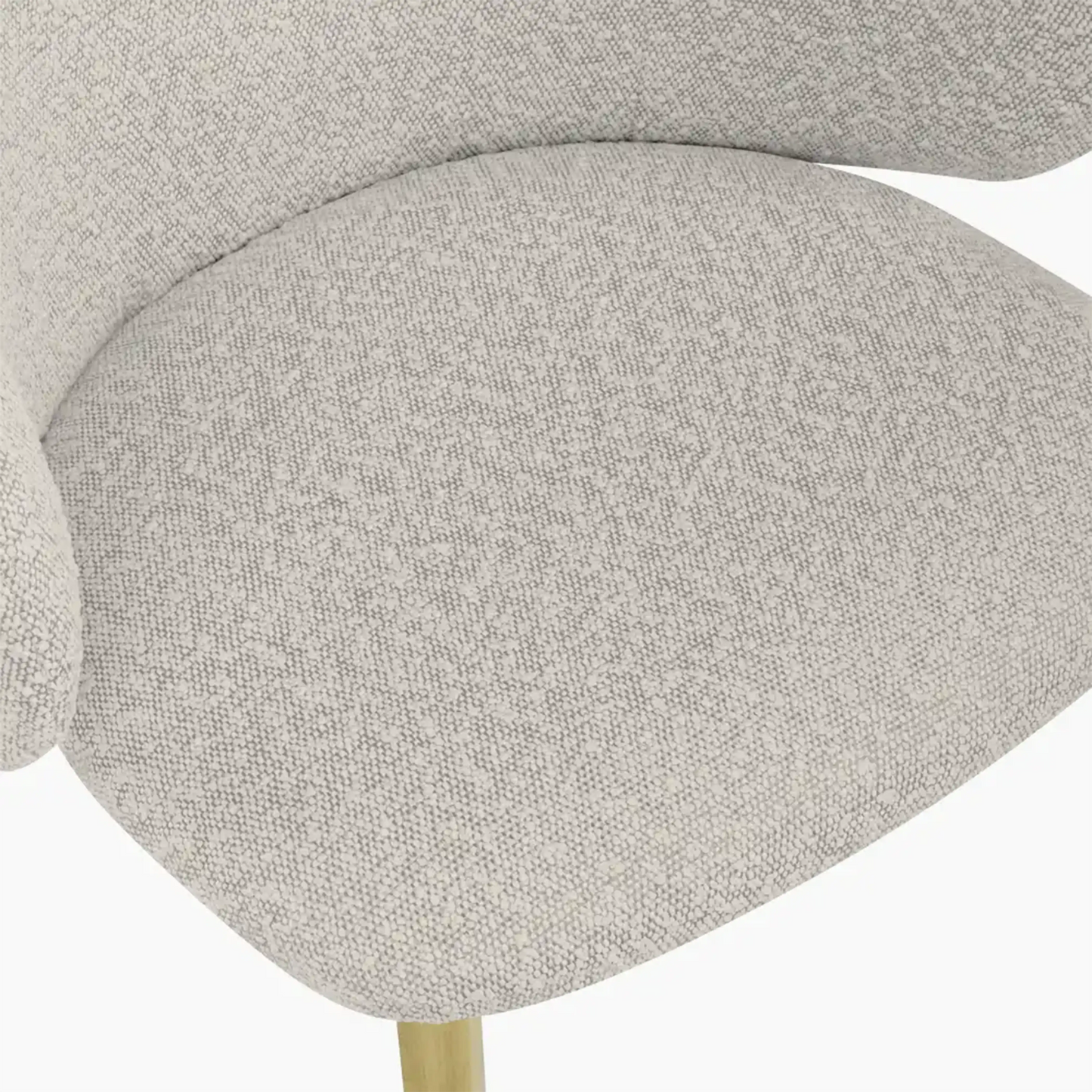 Cameron Dining Chair | Speckled Stone Sustainable Boucle