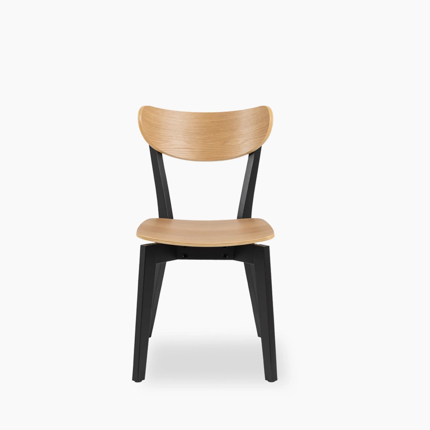 Roxby Wooden Dining Chair | Oak & Black