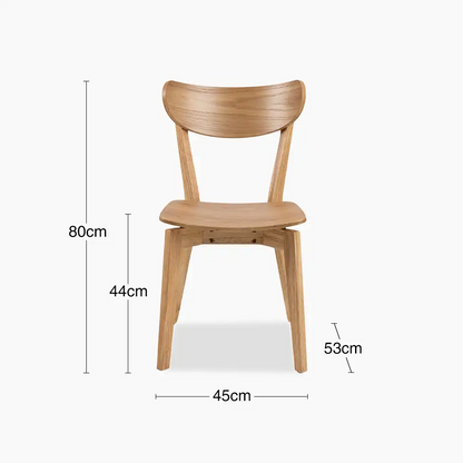 Roxby Wooden Dining Chair | Oak