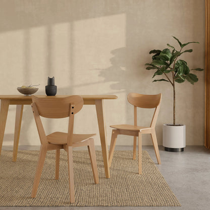 Roxby Wooden Dining Chair | Oak