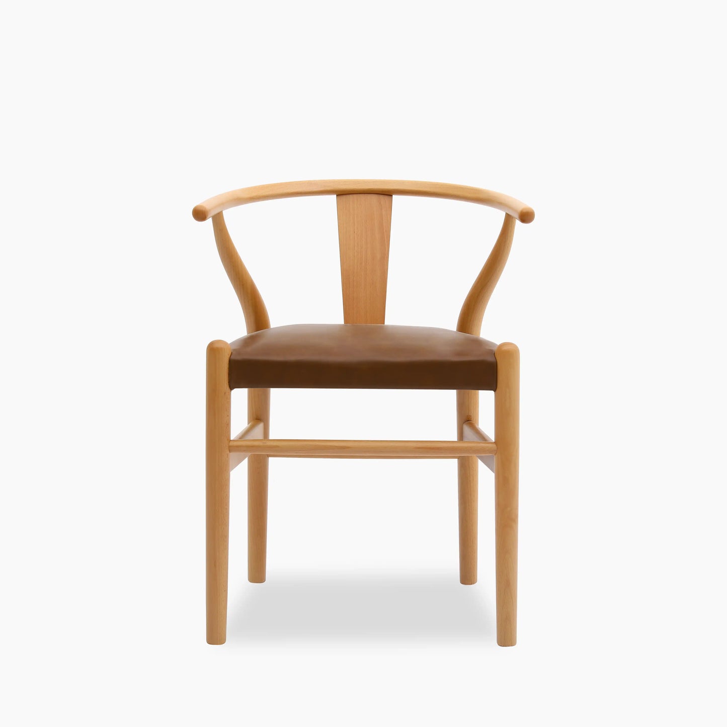 Bjorn Wooden Dining Chair | Vintage Tan Faux Leather & Oak