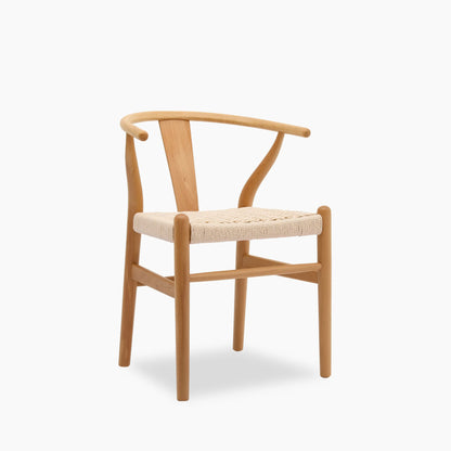 Bjorn Wooden Dining Chair | Natural Weave & Oak
