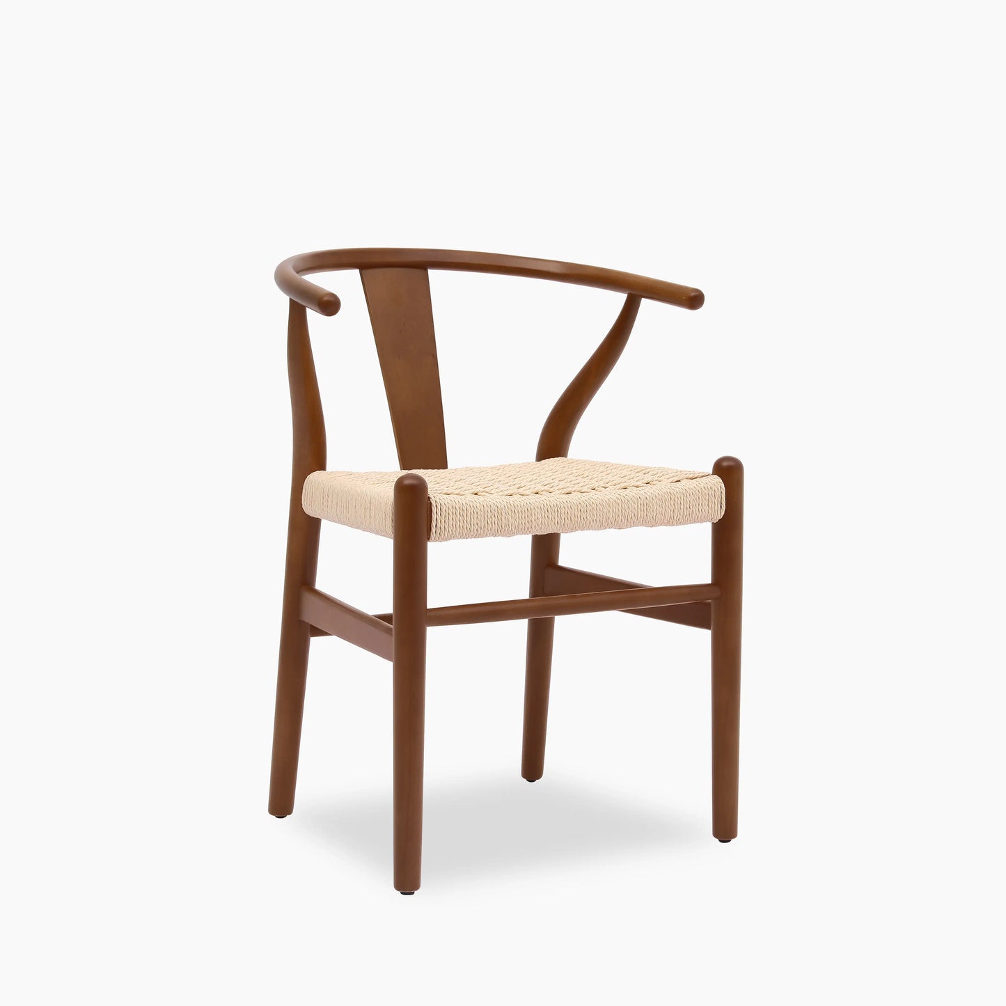 Bjorn Wooden Dining Chair | Natural Weave & Walnut