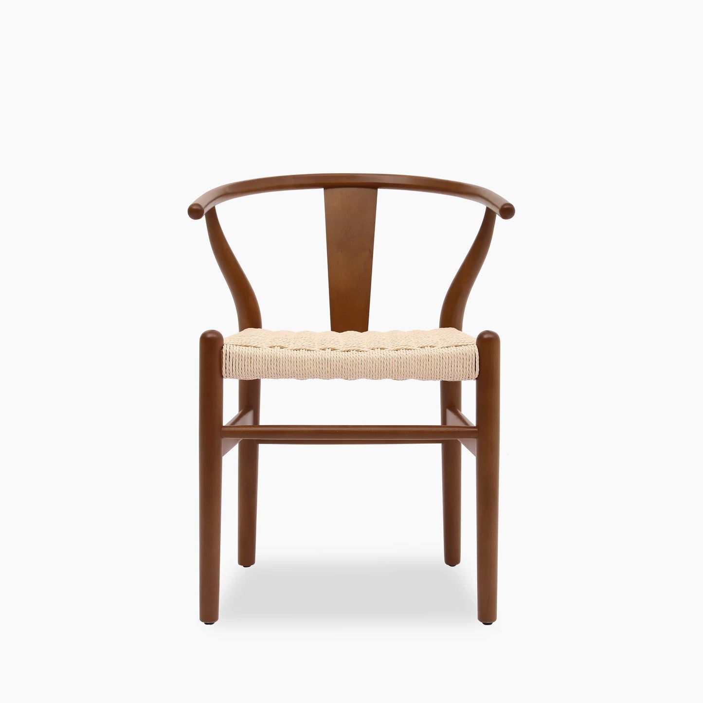Bjorn Wooden Dining Chair | Natural Weave & Walnut