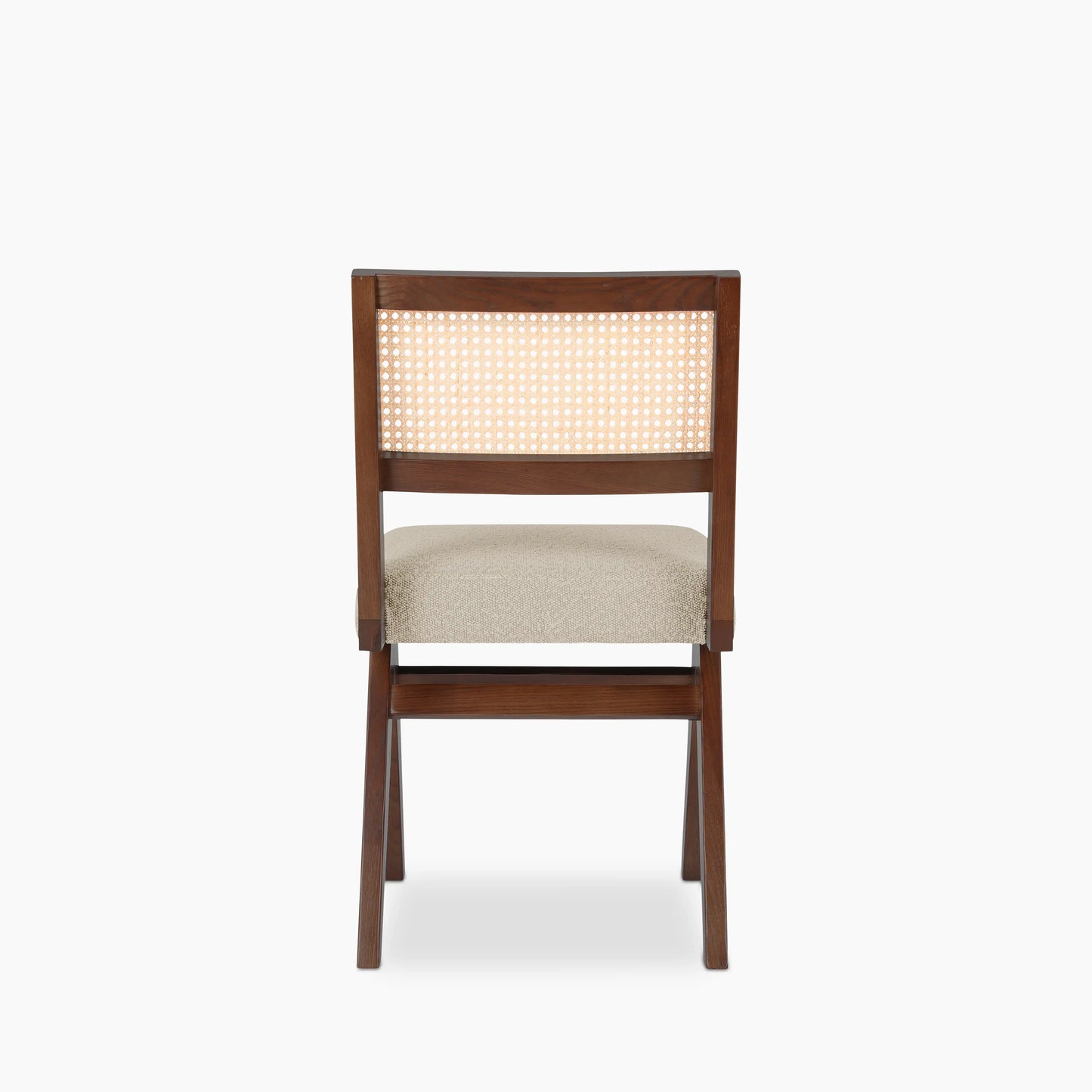 Cary Wooden Dining Chair | Speckled Stone Sustainable Boucle & Walnut