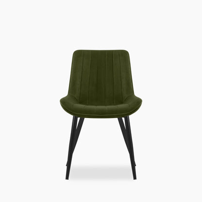 Taylor Dining Chair | Olive Green Sustainable Velvet