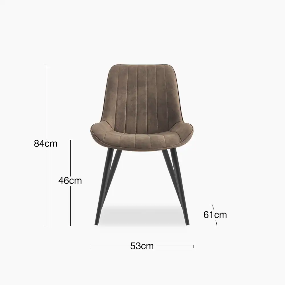 Taylor Dining Chair | Vintage Warm Grey Faux Leather