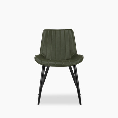 Taylor Dining Chair | Vintage Green Faux Leather