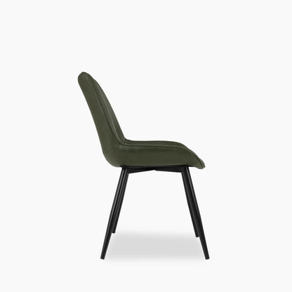 Taylor Dining Chair | Vintage Green Faux Leather