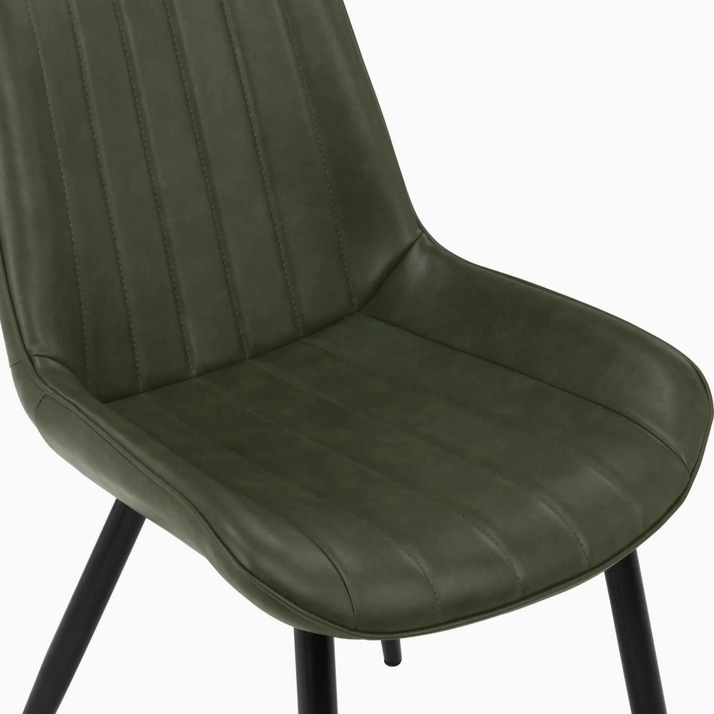 Taylor Dining Chair | Vintage Green Faux Leather
