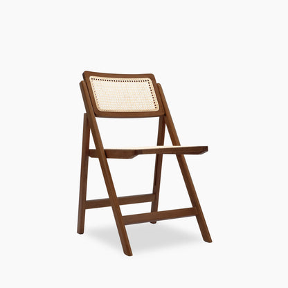 Elynn Folding Wooden Dining Chair | Walnut