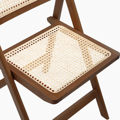 Elynn Folding Wooden Dining Chair | Walnut