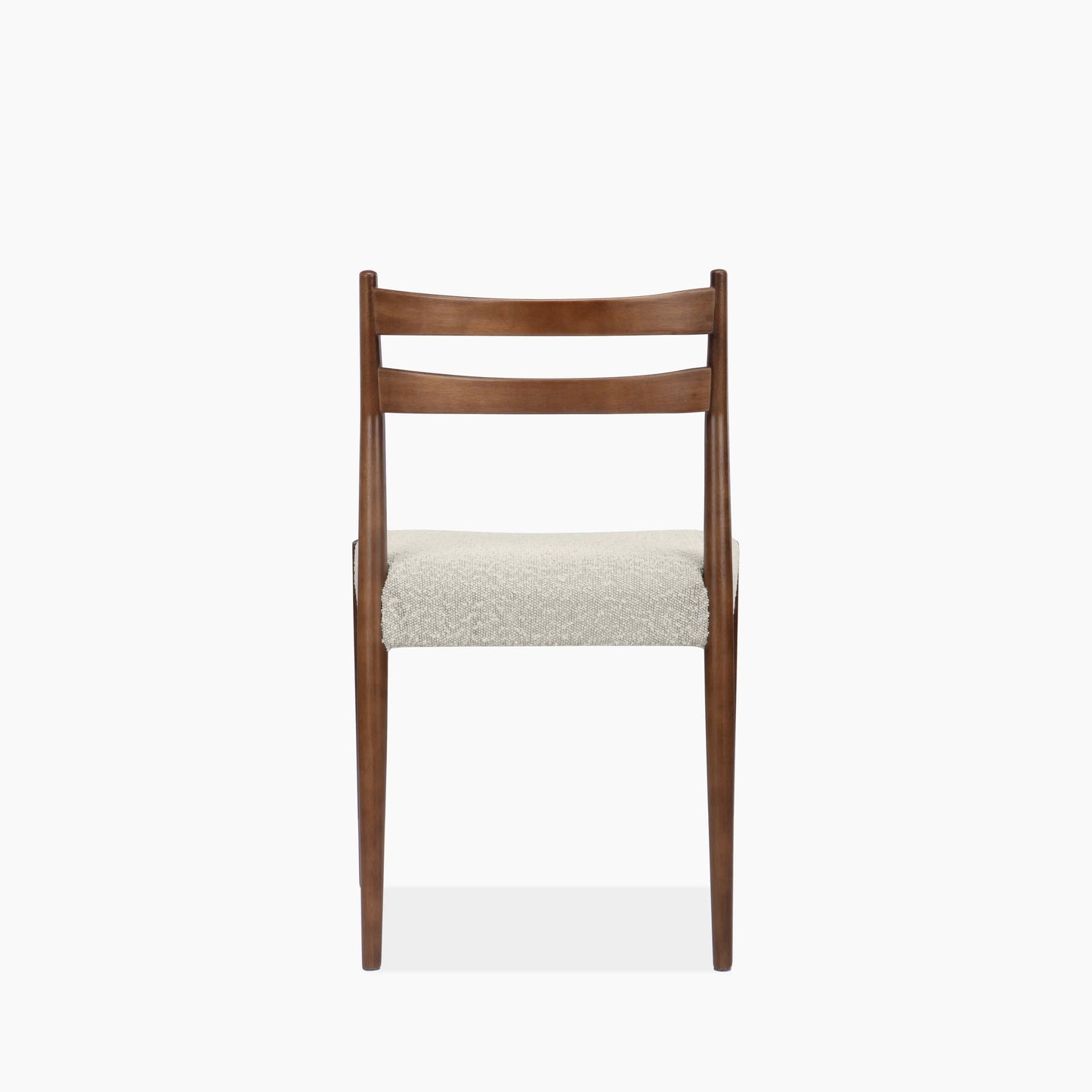 Caleb Wooden Dining Chair | Speckled Stone Sustainable Boucle & Walnut
