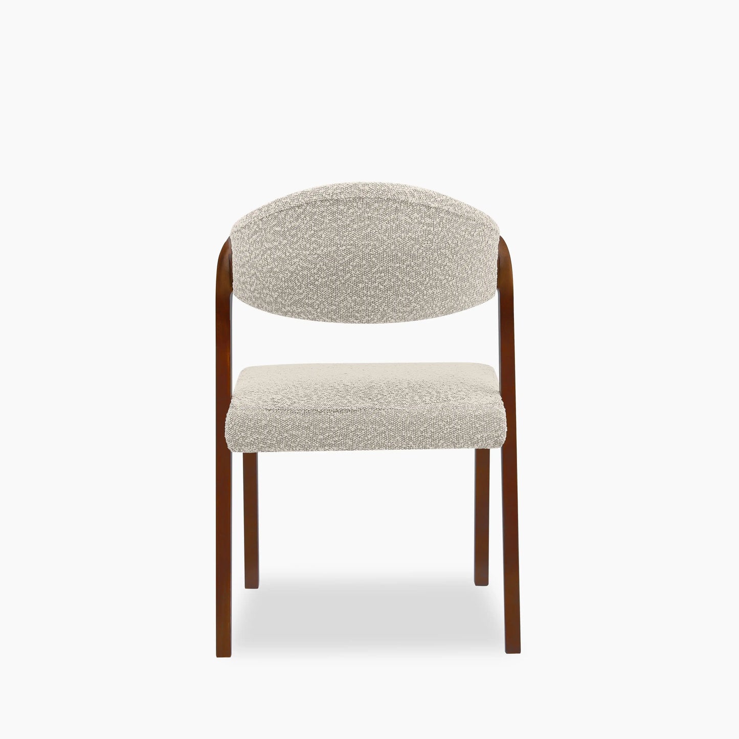 Kennedy Dining Chair | Speckled Stone Sustainable Boucle & Walnut