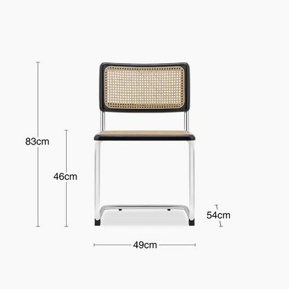 Kenton Dining Chair | Black & Chrome