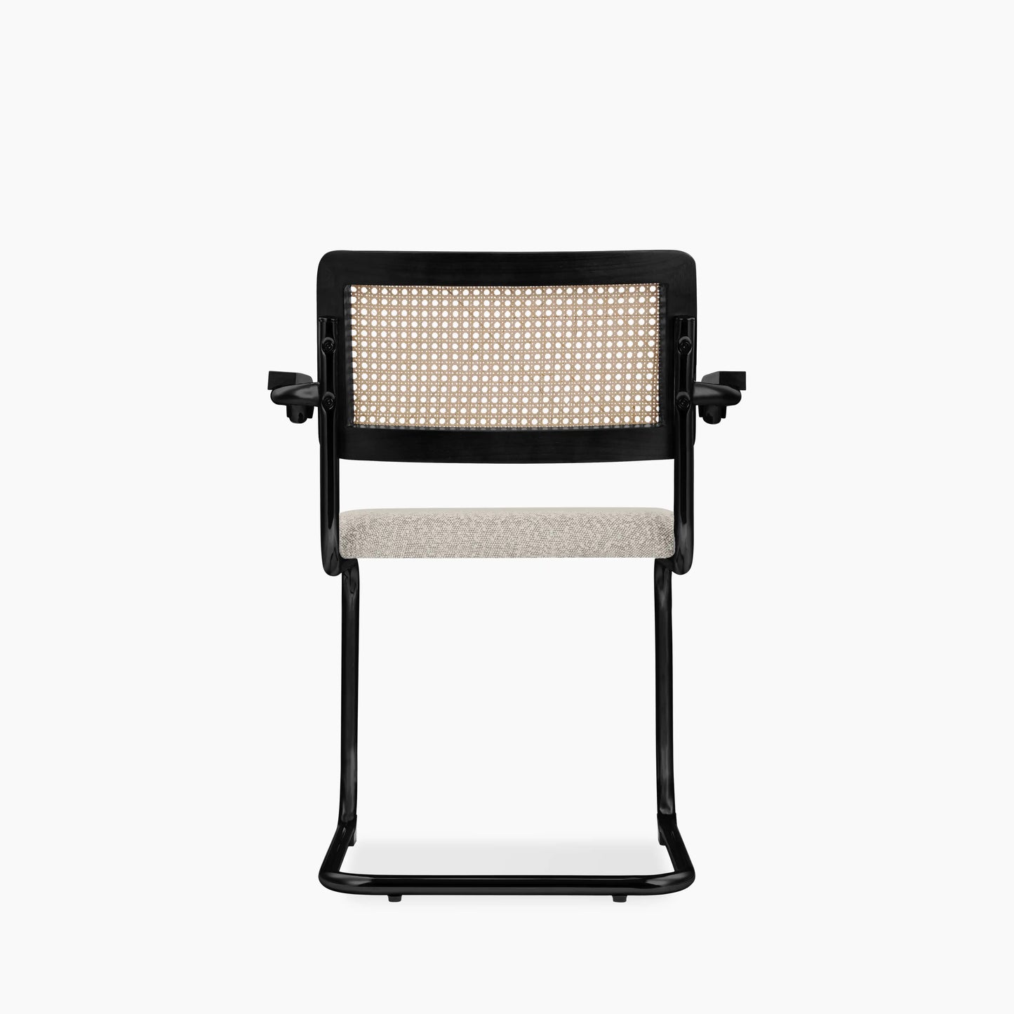Kenton Carver Dining Chair | Speckled Stone Sustainable Boucle & Black