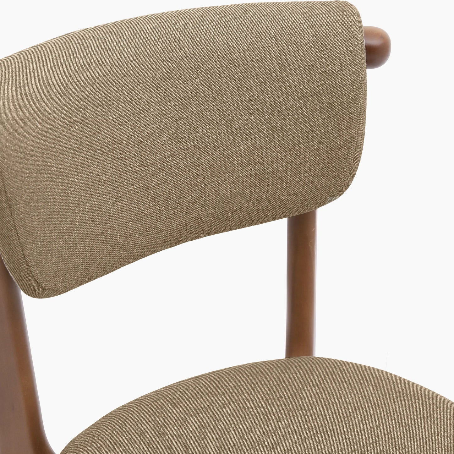 Nobu Dining Chair | Latte Sustainable Fabric & Walnut