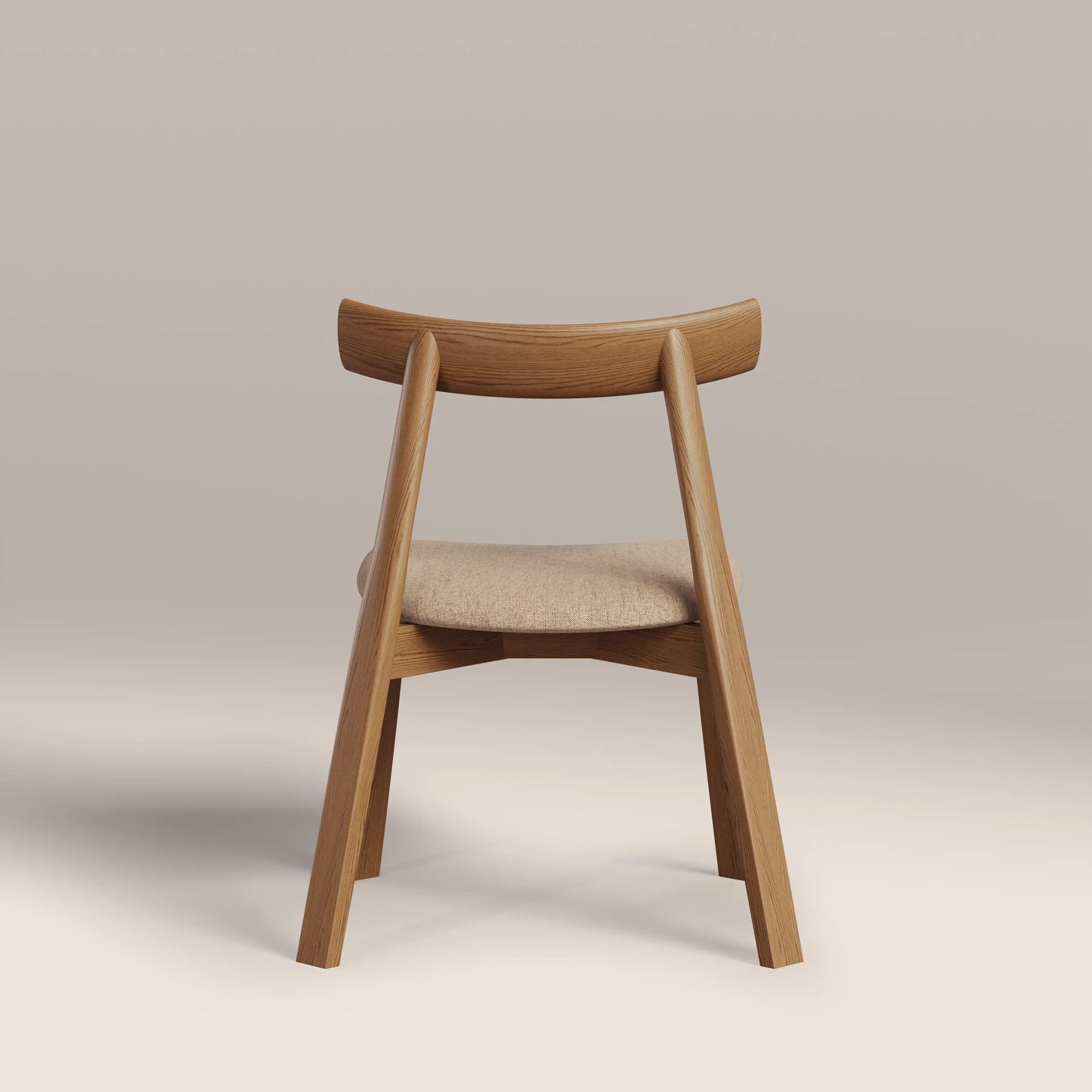 Clyde Wooden Dining Chair | Latte Sustainable Fabric & Oak