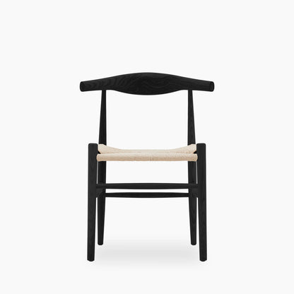 Aalborg Wooden Dining Chair | Natural Weave & Black
