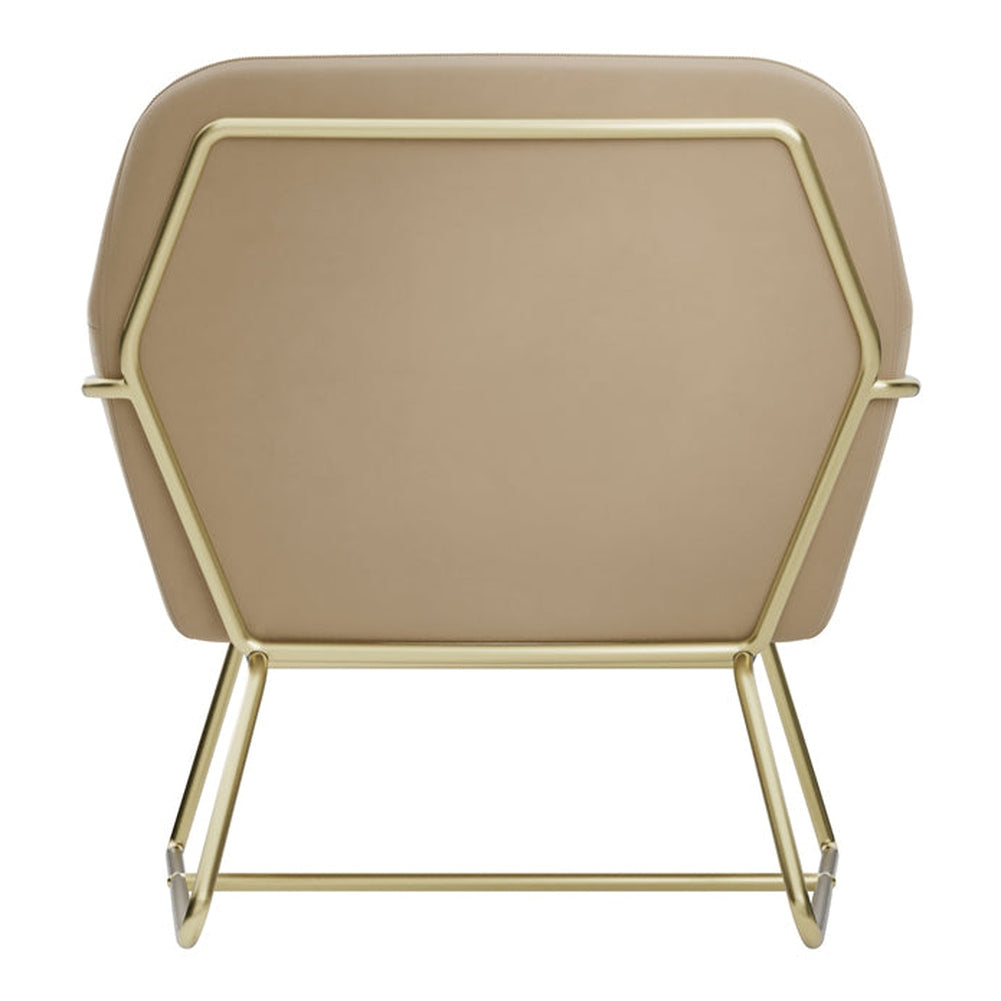 Theodore Armchair - Beige Velvet & Gold