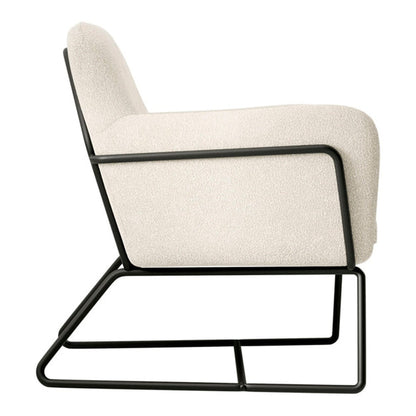 Theodore Armchair - Ivory Bouclé & Black