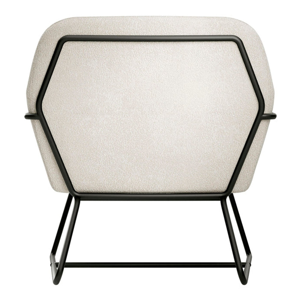 Theodore Armchair - Ivory Bouclé & Black