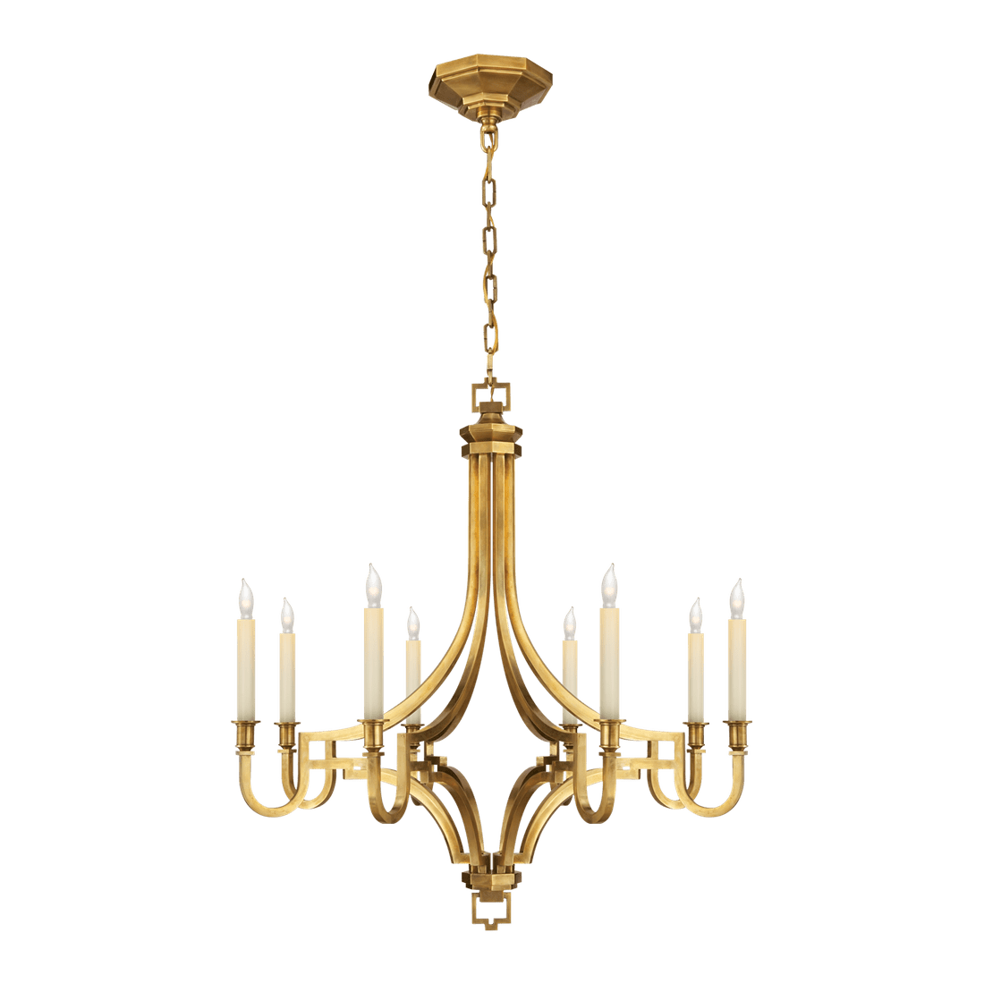 Mykonos Medium Chandelier - Antique-Burnished Brass
