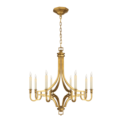 Mykonos Medium Chandelier - Antique-Burnished Brass