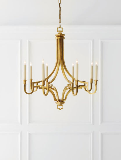Mykonos Medium Chandelier - Antique-Burnished Brass