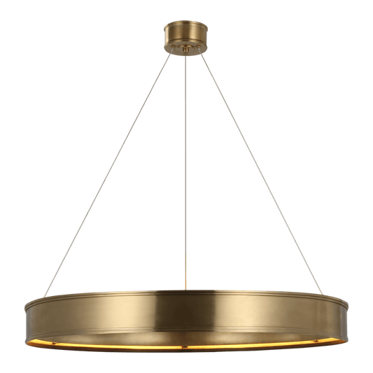 Connery 40" Ring Chandelier - Antique-Burnished Brass