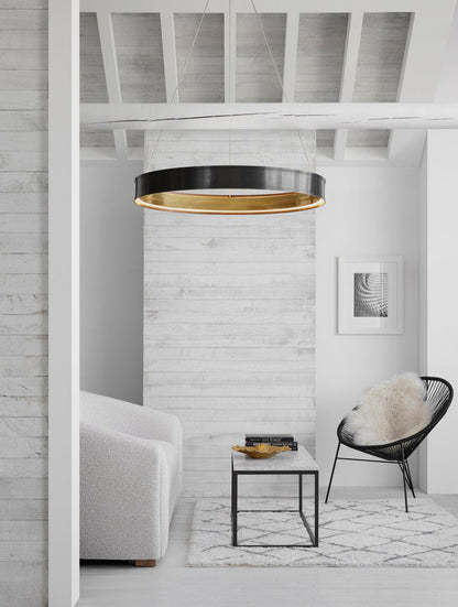 Connery 40" Ring Chandelier - Bronze