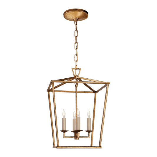 Darlana Small Lantern - Gilded Iron